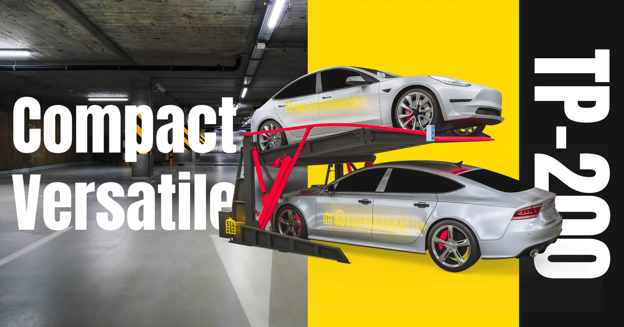 TP 200 Compact TP-200 Compact Car Lift for Low Ceiling Parking Spaces